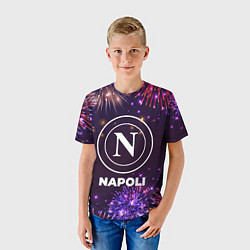 Футболка детская Праздничный Napoli, цвет: 3D-принт — фото 2