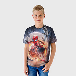 Футболка детская Герои Человек паук нет пути домой, цвет: 3D-принт — фото 2