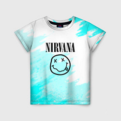 Футболка детская Nirvana rock music color, цвет: 3D-принт