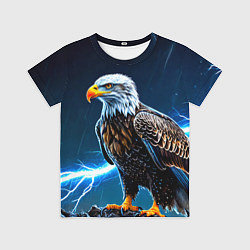 Футболка детская Орел и молния, цвет: 3D-принт