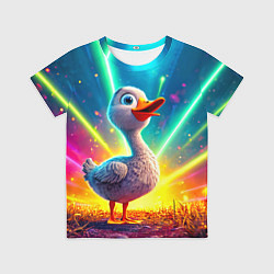 Футболка детская Веселая уточка, цвет: 3D-принт