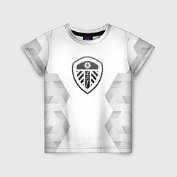 Футболка детская Leeds United white poly, цвет: 3D-принт