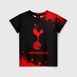 Футболка детская Tottenham - red gradient, цвет: 3D-принт