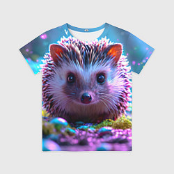Футболка детская Ёжики в сказаочном лесу, цвет: 3D-принт
