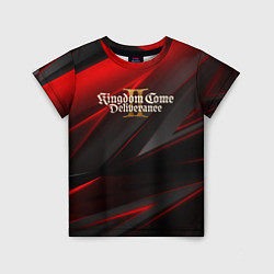 Детская футболка Kingdom Come Deliverance 2 red black