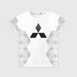 Футболка детская Mitsubishi white poly, цвет: 3D-принт