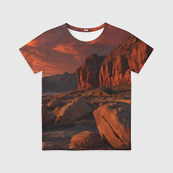 Футболка детская Ночной каньон, цвет: 3D-принт