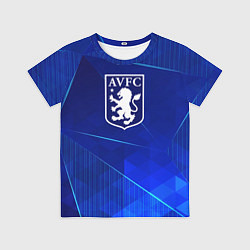 Футболка детская Aston Villa blue poly, цвет: 3D-принт