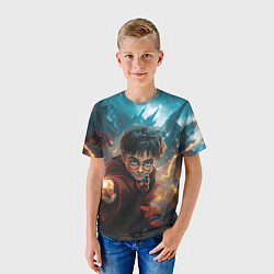 Футболка детская Гарри Поттер - магия, цвет: 3D-принт — фото 2
