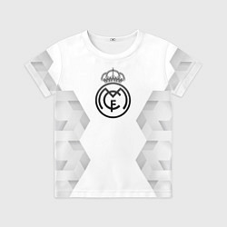 Футболка детская Real Madrid white poly, цвет: 3D-принт