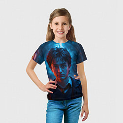 Футболка детская Гарри поттер в ночи, цвет: 3D-принт — фото 2