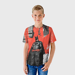 Футболка детская Бэтмен граффити на стене, цвет: 3D-принт — фото 2