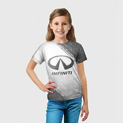 Футболка детская Infiniti - white gradient, цвет: 3D-принт — фото 2