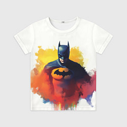Футболка детская Бэтмен в краске, цвет: 3D-принт