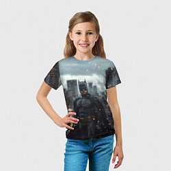 Футболка детская Бэтмен в искрах, цвет: 3D-принт — фото 2