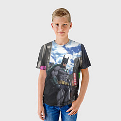 Футболка детская Страж города Бэтмен, цвет: 3D-принт — фото 2