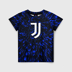 Футболка детская Juventus blue energy, цвет: 3D-принт