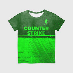 Детская футболка Counter Strike - green gradient посередине