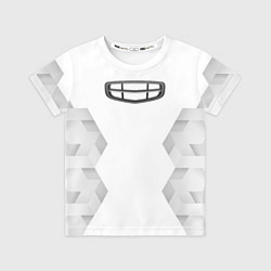 Футболка детская Geely white poly, цвет: 3D-принт