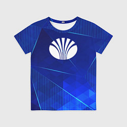 Футболка детская Daewoo blue poly, цвет: 3D-принт