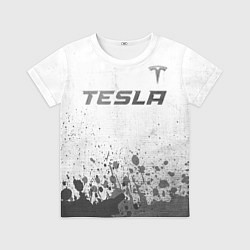 Футболка детская Tesla - white gradient посередине, цвет: 3D-принт