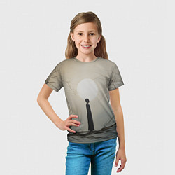 Футболка детская Минималистичный сюрреализм, цвет: 3D-принт — фото 2