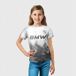 Футболка детская BMW - white gradient посередине, цвет: 3D-принт — фото 2
