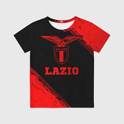 Футболка детская Lazio - red gradient, цвет: 3D-принт