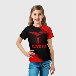Футболка детская Lazio - red gradient, цвет: 3D-принт — фото 2
