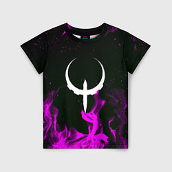 Футболка детская Quake fire neon, цвет: 3D-принт