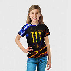 Футболка детская Monster energy storm, цвет: 3D-принт — фото 2