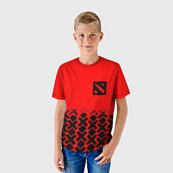 Футболка детская Dota игровой паттерн, цвет: 3D-принт — фото 2