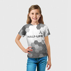 Футболка детская Half-Life - white gradient посередине, цвет: 3D-принт — фото 2