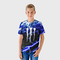 Футболка детская Monster storm energy, цвет: 3D-принт — фото 2