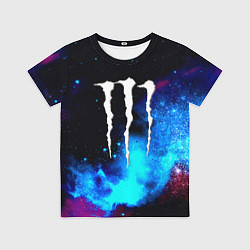 Футболка детская Monster energy космос, цвет: 3D-принт