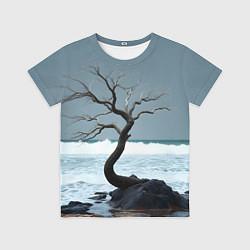 Футболка детская Дерево и море, цвет: 3D-принт