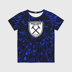 Футболка детская West Ham blue energy, цвет: 3D-принт