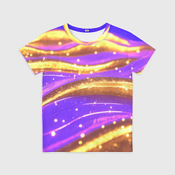 Футболка детская Блестящая волнистая текстура, цвет: 3D-принт