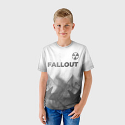 Футболка детская Fallout - white gradient посередине, цвет: 3D-принт — фото 2