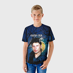 Футболка детская Юрий Хой полнолуние, цвет: 3D-принт — фото 2