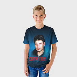 Футболка детская Сектор газа - синий туман, цвет: 3D-принт — фото 2