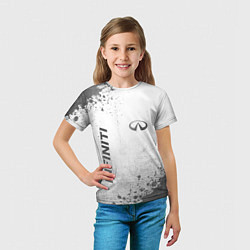 Футболка детская Infiniti - white gradient вертикально, цвет: 3D-принт — фото 2