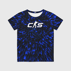 Футболка детская Counter-Strike 2 blue energy, цвет: 3D-принт