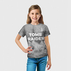 Футболка детская Tomb Raider - grey gradient посередине, цвет: 3D-принт — фото 2