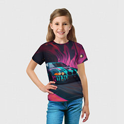 Футболка детская БМВ граффити стиль, цвет: 3D-принт — фото 2