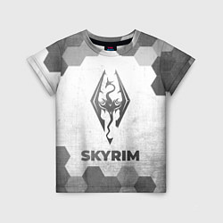 Футболка детская Skyrim - white gradient, цвет: 3D-принт