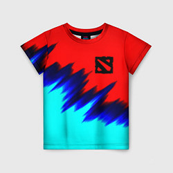 Футболка детская Dota краски, цвет: 3D-принт