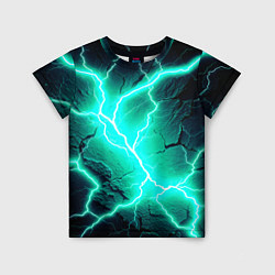 Футболка детская Color light blue black, цвет: 3D-принт