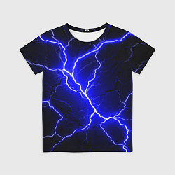 Футболка детская Color blue black, цвет: 3D-принт