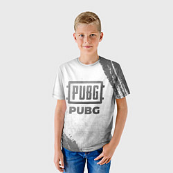 Футболка детская PUBG - white gradient, цвет: 3D-принт — фото 2